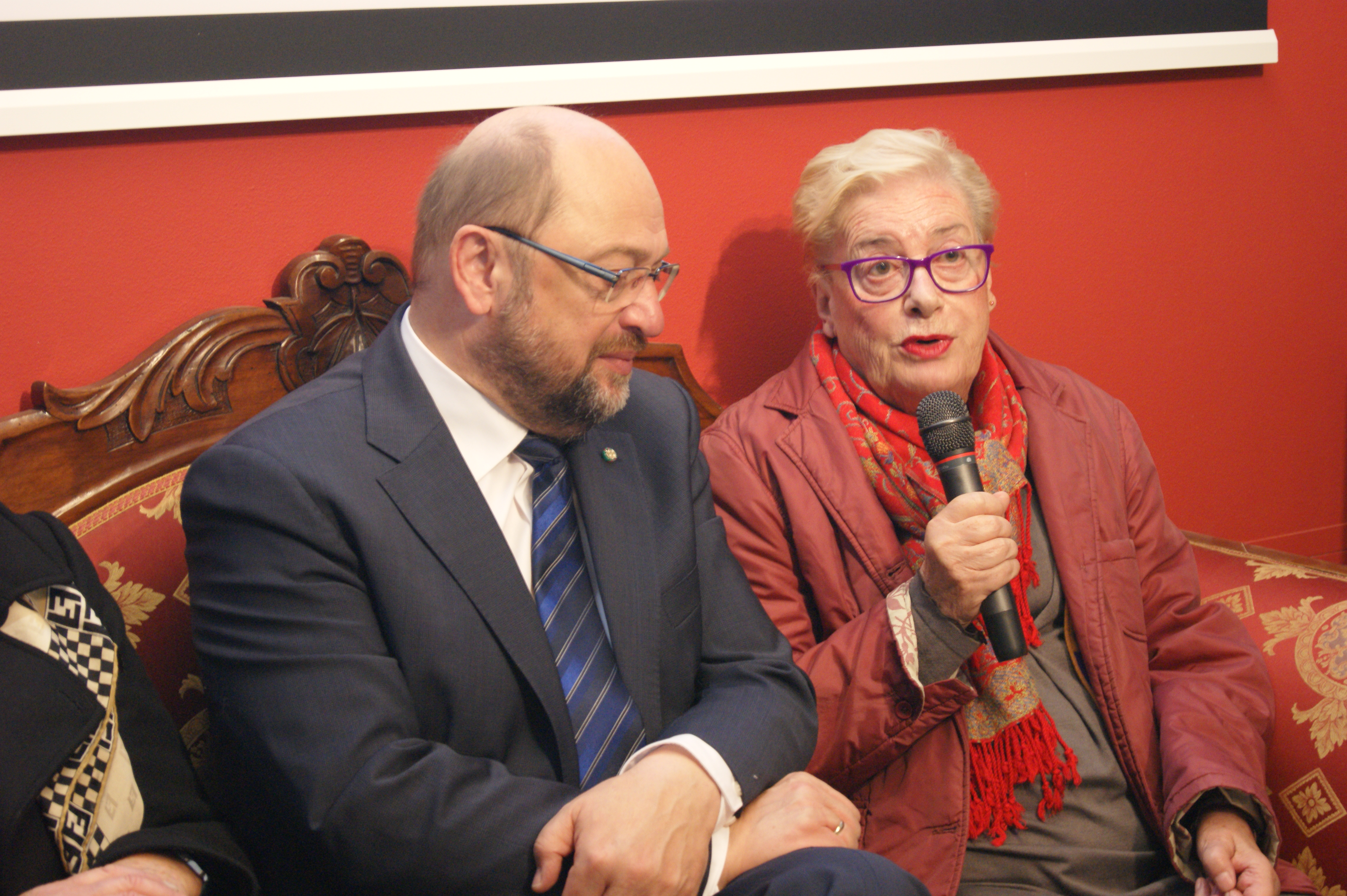 Caterina Bottari Lattes e Martin Schulz