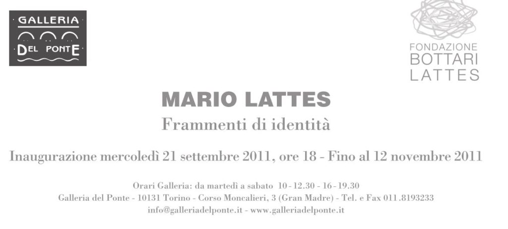 Mario Lattes, Frammenti di identità