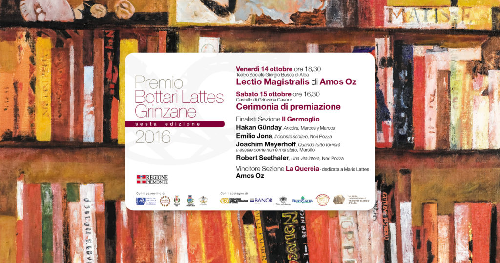 Premio Bottari Lattes Grinzane:Amos Oz vincitore Quercia