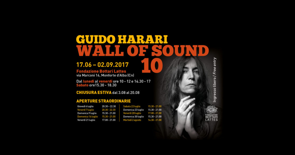 Aperture straordinarie per la mostra Wall of Sound 10  di Guido Harari
