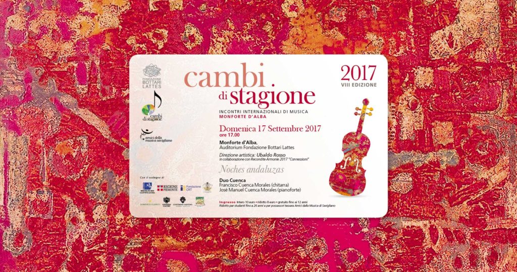 Festival Cambi di Stagione con il Duo Cuenca, 17 settembre 2017