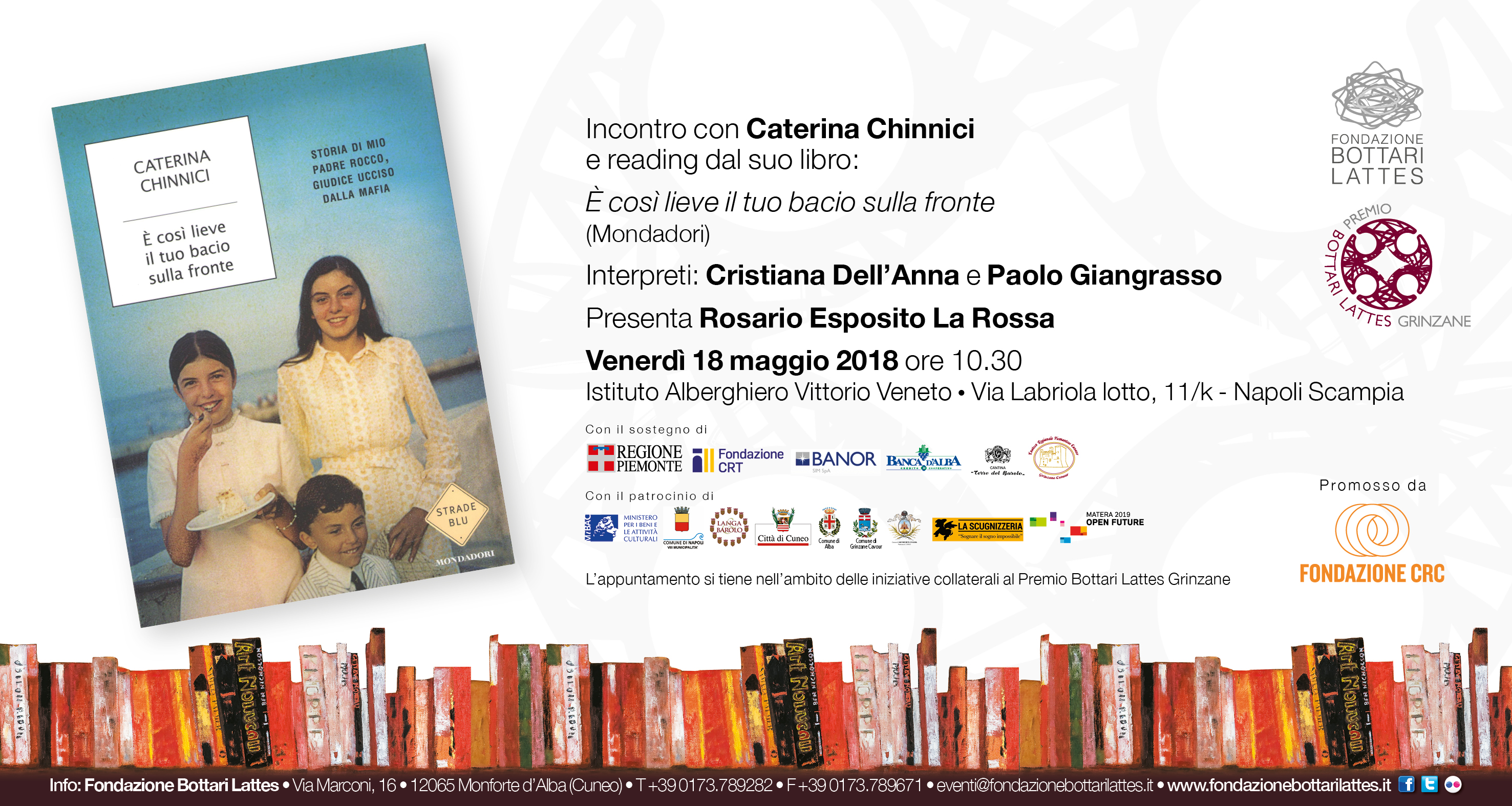 Il Premio Bottari Lattes a Scampia con Caterina Chinnici per incontro-reading sulla legalità