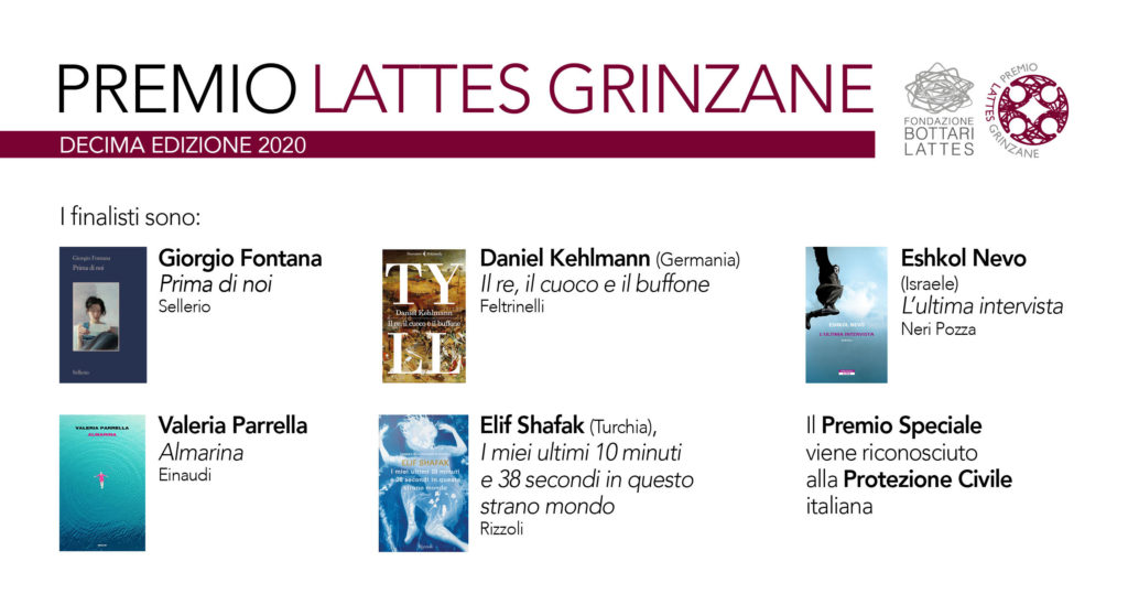 Premio Lattes Grinzane 2020: i finalisti e il Premio Speciale