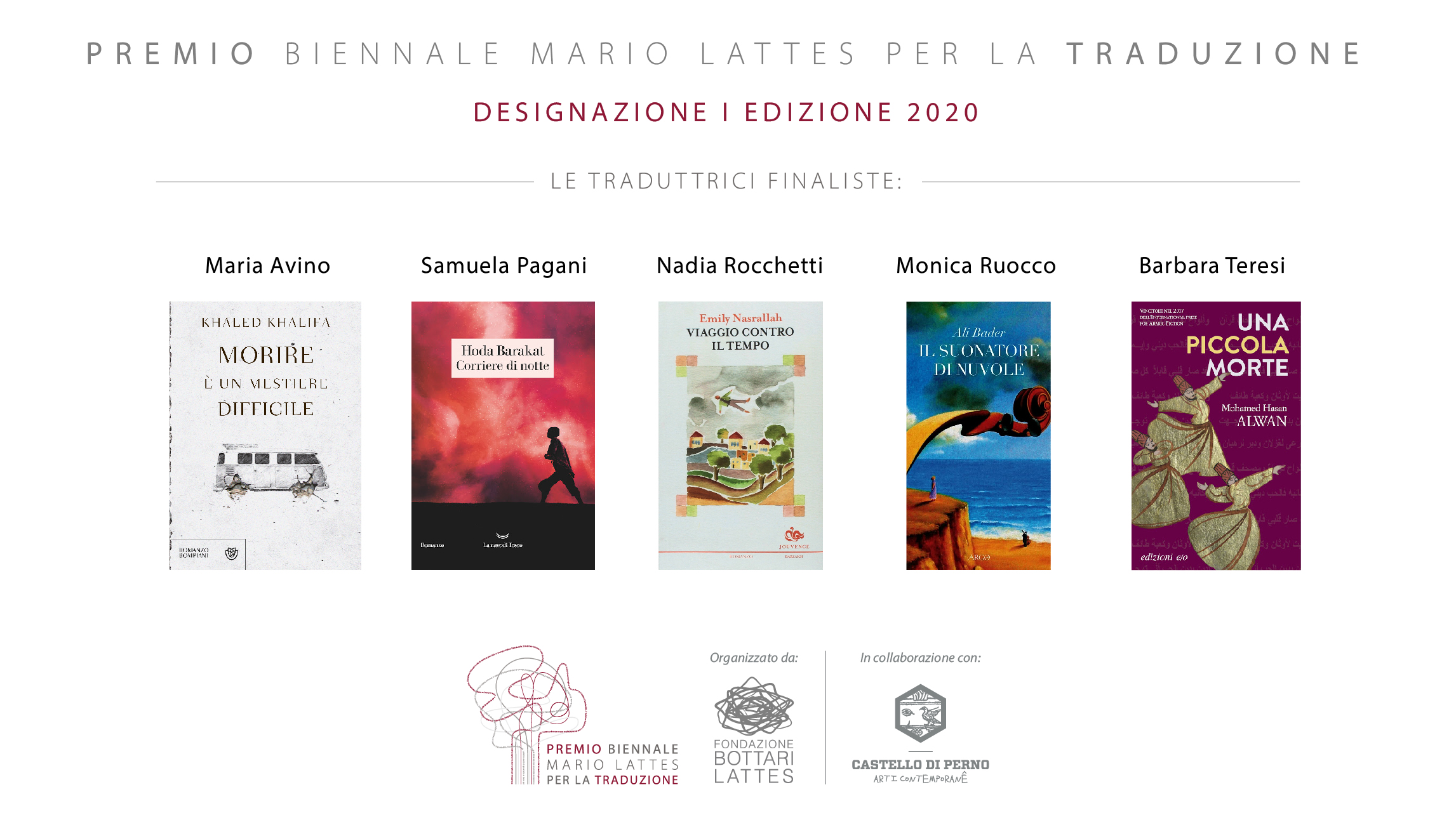 Le 5 finaliste Premio Mario Lattes per la Traduzione