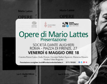 A Roma la presentazione di “Opere di Mario Lattes” (Olschki)