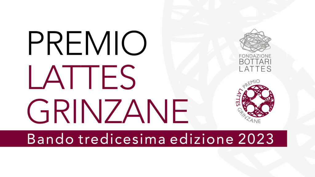 Bando XIII edizione Premio Lattes Grinzane 2023