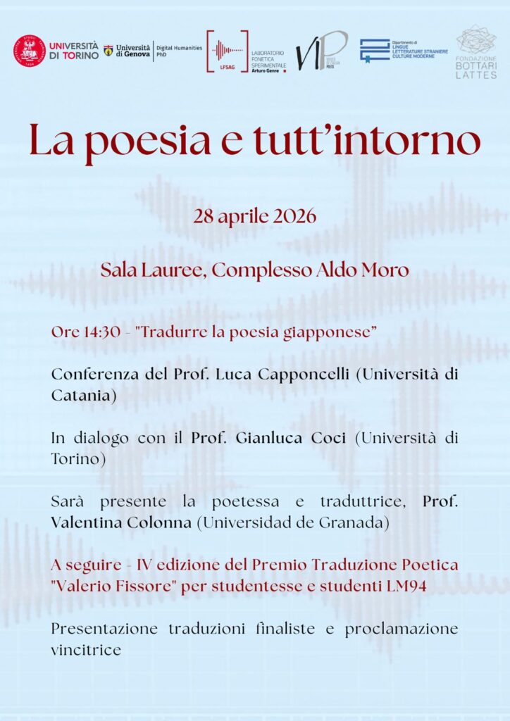 La Fondazione Bottari Lattes partecipa al Premio Traduzione Poetica 2026